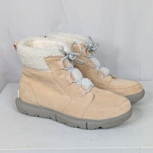 Sorel Explorer Carnival Lace Up Waterproof Suede Winter Boots